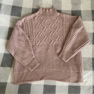 Blush chunky knit sweater